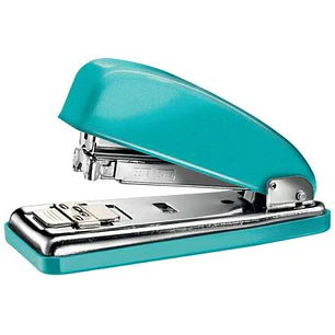 Petrus 226 WOW Grapadora Metalica + Caja de 200 Grapas - Hasta 30 Hojas - Grapado Cerrado, Abierto y Clavado - Color Turquesa Metalizado