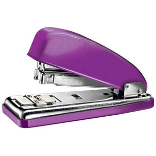 Petrus 226 WOW Grapadora Metalica + Caja de 200 Grapas - Hasta 30 Hojas - Grapado Cerrado, Abierto y Clavado - Color Violeta Metalizado