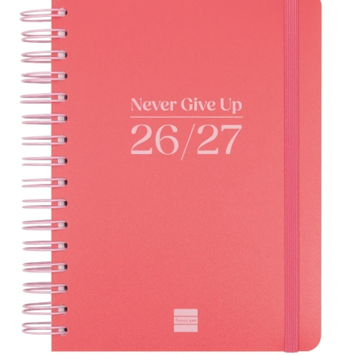 Finocam Cosmo Flex Agenda Escolar 26/27 - 1 Dia por Pagina - Formato 4º - 155x212mm - Tapas de Polipropileno - Papel de 80g/m2 - Espiral Metalica - Es 1