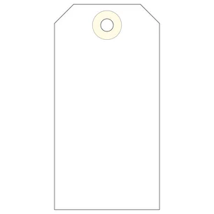 Apli Pack de 1.000 Etiquetas con Arandela 100x51mm - Cartulina de 160 g/m² - Color Crema