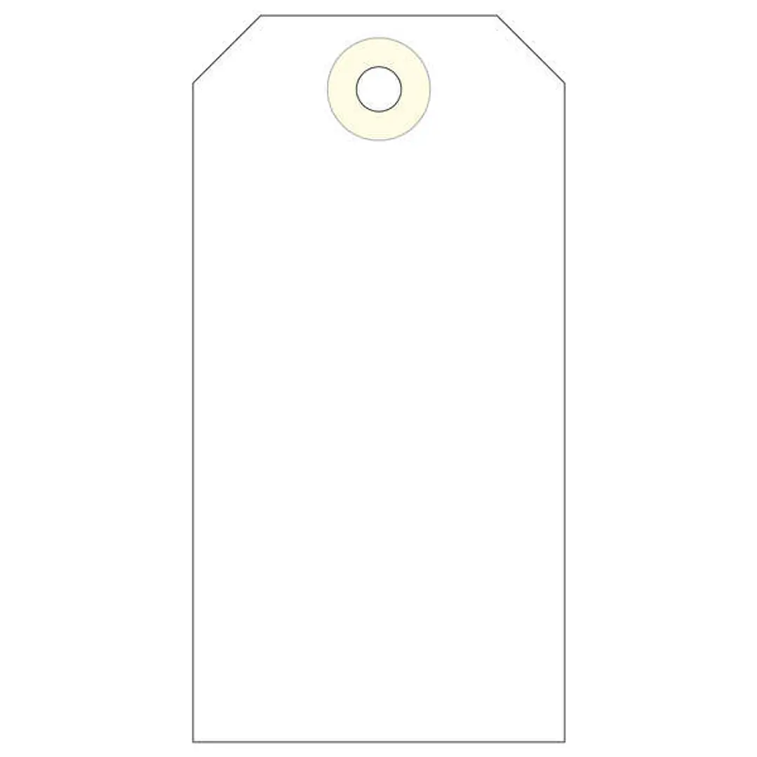 Apli Pack de 1.000 Etiquetas con Arandela 100x51mm - Cartulina de 160 g/m² - Color Crema 1