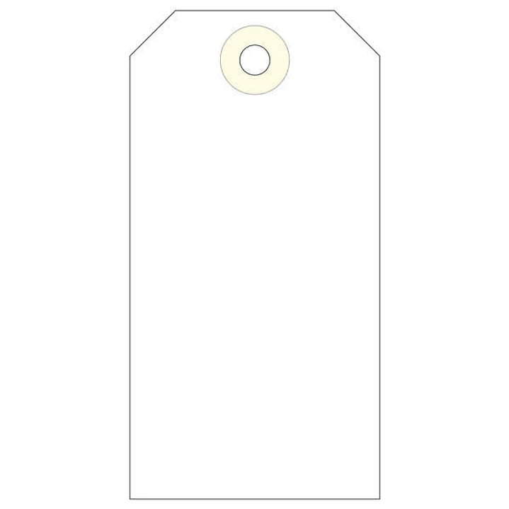 Apli Pack de 1.000 Etiquetas con Arandela 100x51mm - Cartulina de 160 g/m² - Color Crema 1