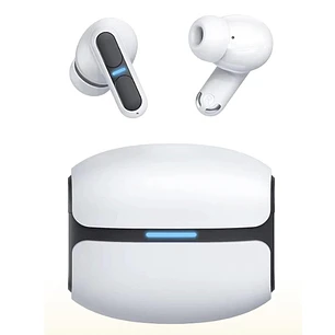 Leotec TWS Gaming Nebula Fit Auriculares Bluetooth 6.0 - Estuche de Carga - Color Blanco