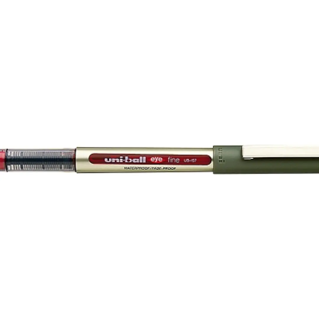 Uni-ball Eye Fine UB-157E Boligrafo de Tinta Liquida - Punta de Bola 0.7mm - Tinta Resistente al Agua y Luz - Sistema de Control de Tinta - Color Rojo 1