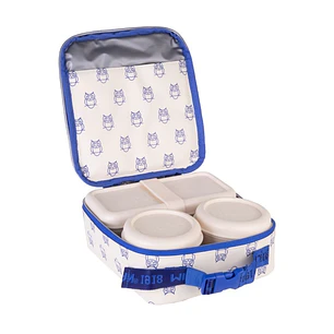 Milan Coleccion 460 Bolsa Isotermica Porta Alimentos 3,9L - Incluye 3 Recipientes para Alimentos 2x de 0,25L y 1x de 0,75 L - Interior Aislante Termic