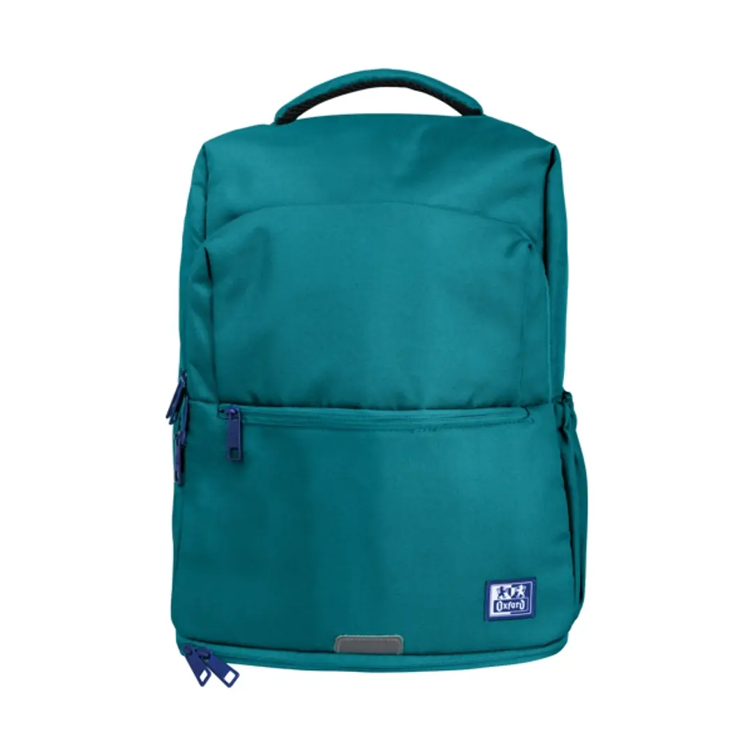 Oxford B-Out Mochila 30L - Tamaño 42x30x15cm - Bolsillo Acolchado - Asa Superior - Funda para Lluvia - Poliester Reciclado RPET - Color Verde Agua 1