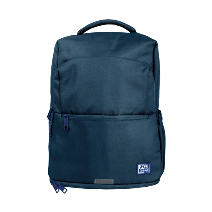 Oxford B-Out Mochila 30L - Tamaño 42x30x15cm - Bolsillo Acolchado - Asa Superior - Funda para Lluvia - Poliester Reciclado RPET - Color Azul Marino 1