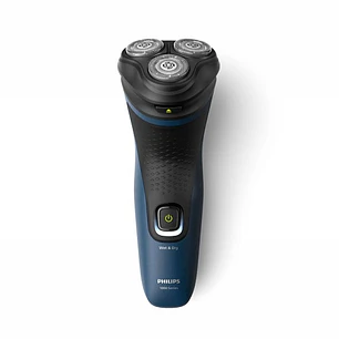 Philips S1151/00 Afeitadora Electrica Series 1000 Wet & Dry - 3 Cabezales Flexibles 3D - Afeitadora 100% Lavable IPX7 - Uso Inalambrico 40min - Carga 