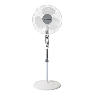 Orbegozo SF 0147 Ventilador de Pie - Potente Ventilacion de 3 Velocidades - Cabezal Oscilante y Multiorientable - Silencioso y Seguro - Altura Regulab