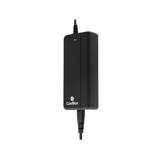 CoolBox Cargador de Portatil Automatico Universal 90W - Puerto USB 2.1A para Smartphones y Tablets - 14 Conectores Diferentes - Cable 1,50m Alimentaci