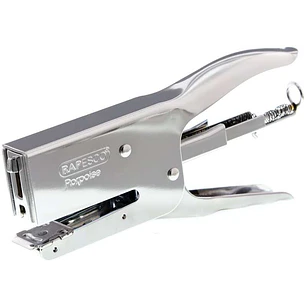 Rapesco Porpoise Grapadora Metalica de Tenaza - Hasta 40 Hojas con Grapas de 8mm - Grapas 26/6-8mm, 24/6-8mm - Grapado Cerrado