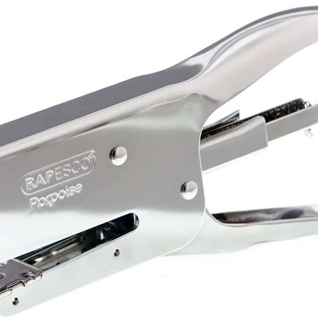 Rapesco Porpoise Grapadora Metalica de Tenaza - Hasta 40 Hojas con Grapas de 8mm - Grapas 26/6-8mm, 24/6-8mm - Grapado Cerrado 1