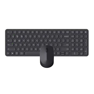 Rapoo 9310M Pack Teclado Ultrafino + Raton Inalambricos - Bluetooth y 2.4GHz -  Raton 2400 DPI - Autonomia hasta 12 Meses - Color Negro