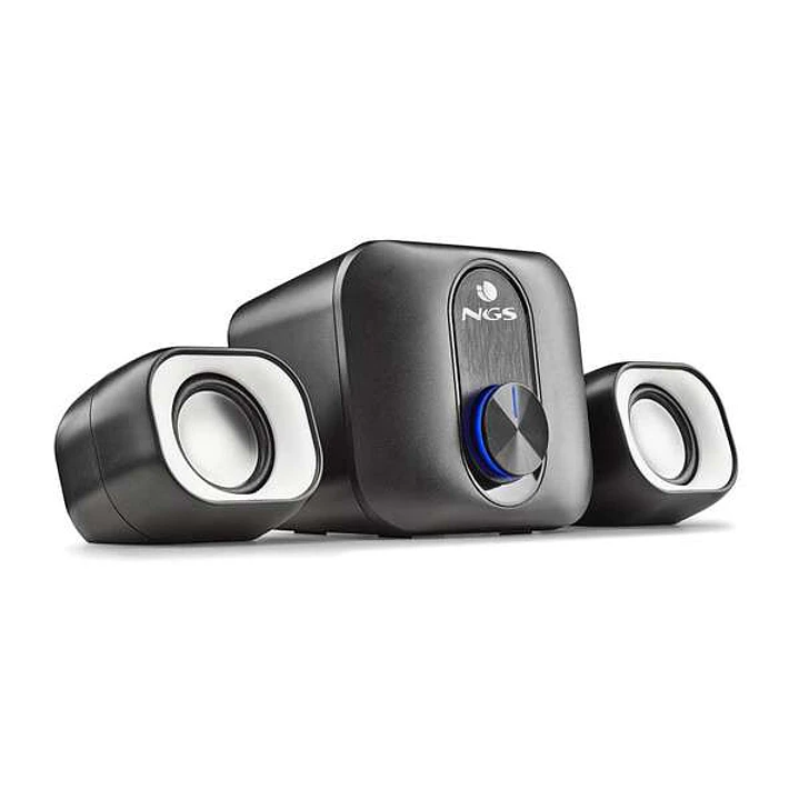 NGS Comet 2.1 Altavoces para PC USB 2.1 20W con Subwoofer - Conexion Jack 3.5mm - Controles en Altavoz 1