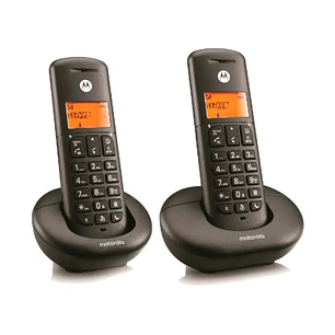 Motorola E202 Telefono Inalambrico Dect + 1 Supletorio - Identificador de Llamada - Manos Libres
