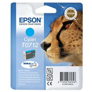 Epson T0712 Cyan Cartucho de Tinta Original - C13T07124012