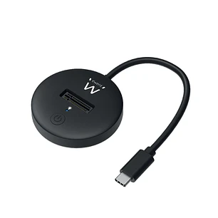Ewent Estacion de Docking para SSD M.2 NVME - Soporte UASP y TRIM - Cable de 50cm - Color Negro