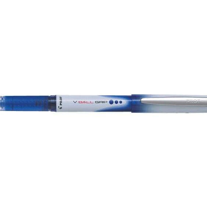 Pilot Boligrafo de Tinta Liquida V Ball Grip 05 - Punta de Bola Conica 0.5mm - Trazo 0.3mm - Grip de Goma - Color Azul 1