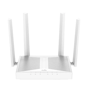 Cudy Router WiFi 6 Mesh Gigabit Dual Band AX3000 - Velocidad hasta 1000Mbps - 5 Puertos - 4 Antenas Fijas de 5dBi - Tecnologia MU-MIMO - Color Blanco