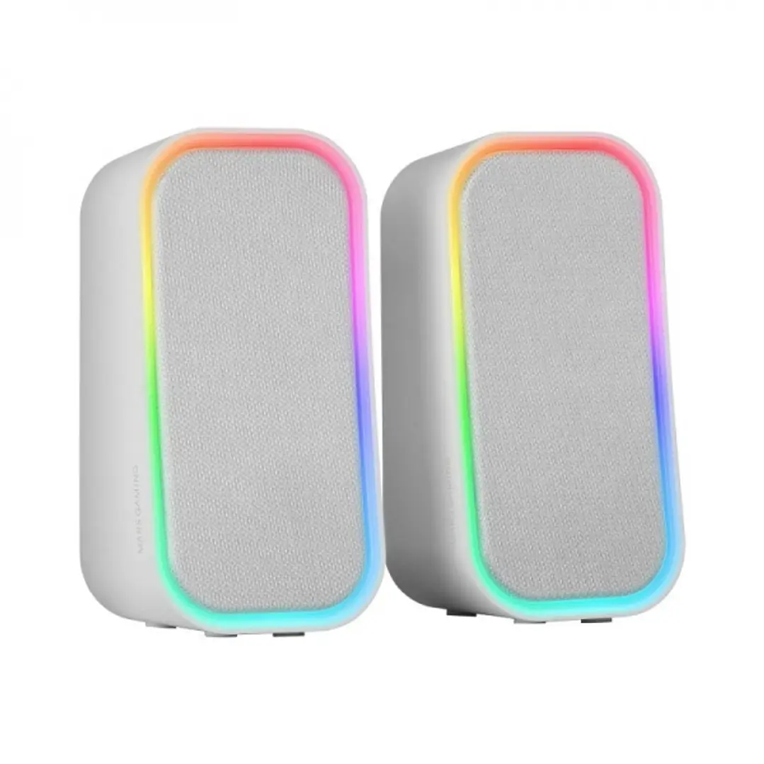 Mars Gaming MS-OM Altavoces - Sonido 20W - Chipset DSP - Iluminacion RGB - Bluetooth 5.3 - AUX-IN - Control Intuitivo - Compatibilidad Universal - Col 1