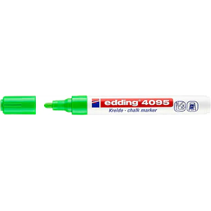 Edding 4095 Rotulador de Tiza Liquida - Punta Redonda - Trazo entre 2 y 3mm - Olor Neutro  - Color Verde Claro