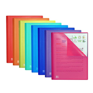 Oxford Urban A4 Carpeta de 40 Fundas Soldadas A4 - Tapa de Plastico Translucido - Colores Surtidos