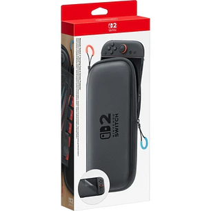 Nintendo Pack de Funda con Protector de Pantalla para Consola Nintendo Switch 2 - Proteccion Completa y Segura - Espacio para 6 Tarjetas - 2 Correas p
