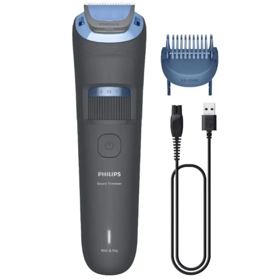 Philips BT3617/15 Recortadora de Barba Series 3000 - Cuchillas Autoafilables con Puntas Redondeadas - 20 Posiciones 0.5?10mm con Dial de Precision - T 1