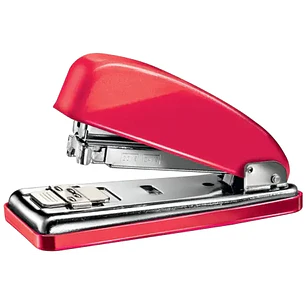Petrus 226 WOW Grapadora Metalica + Caja de 200 Grapas - Hasta 30 Hojas - Grapado Cerrado, Abierto y Clavado - Color Rojo Metalizado
