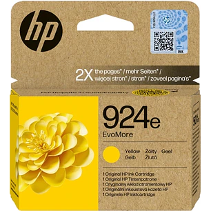 HP 924e XL Amarillo Cartucho de Tinta Original - 4K0U9NE