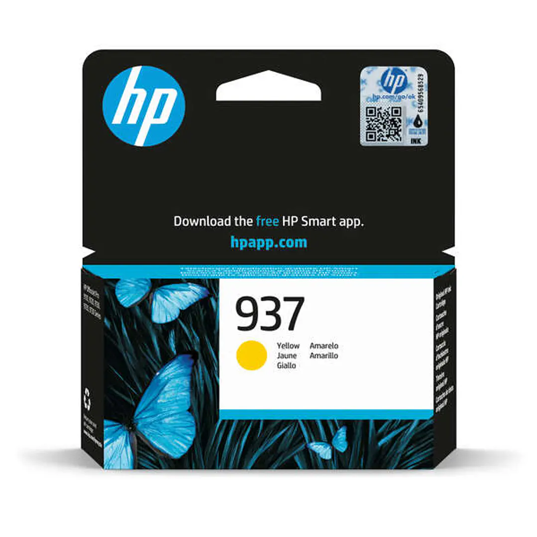 HP 937 Amarillo Cartucho de Tinta Original - 4S6W4NE 1