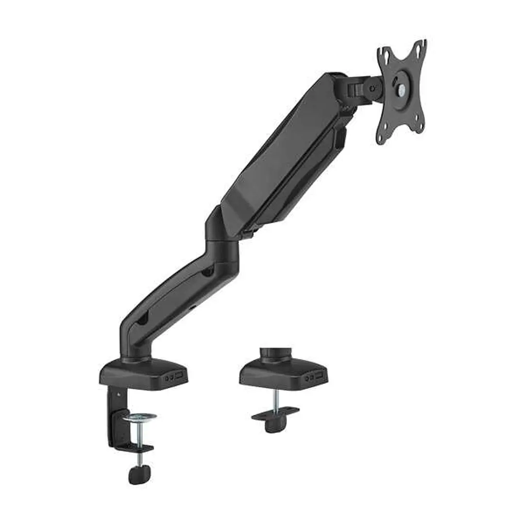 Aisens Soporte de Mesa PRO Contrapeso Giratorio e Inclinable para Monitor/TV 9kg (3 Pivotes - 1 Brazo) de 17-32 - Color Negro 1