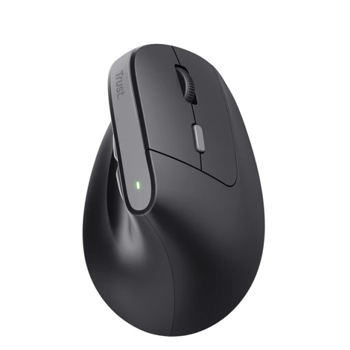 Trust Raton Inalambrico USB - Diseño Ergonomico - Indicadores LED - 6 Botones - Color Negro 1