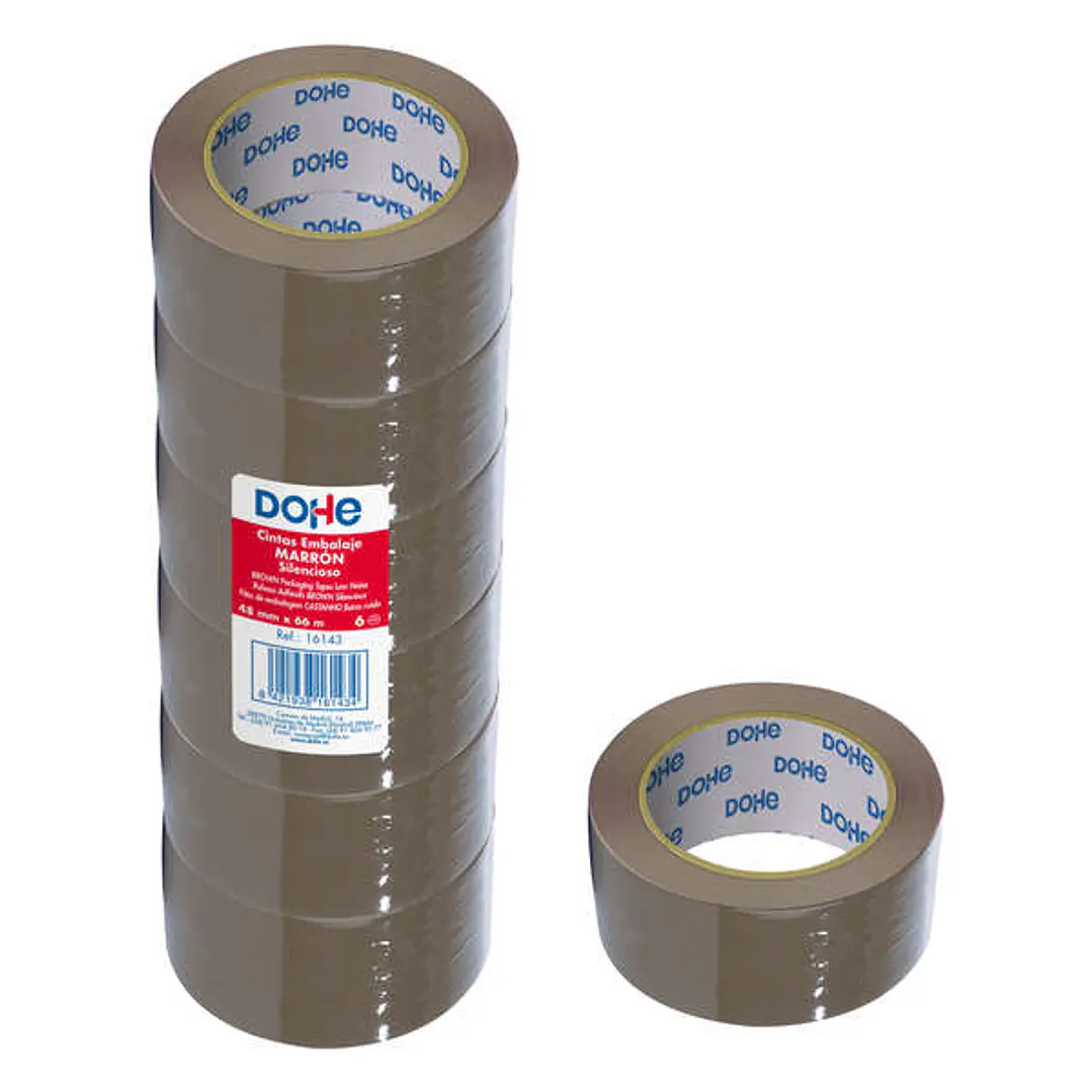 Dohe Precinto de Polipropileno Silencioso 48mmx66m - Color Marron 1