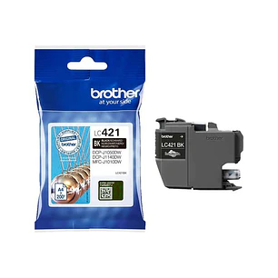 Brother LC421 Negro Cartucho de Tinta Original - LC421BK