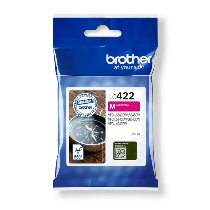 Brother LC422 Magenta Cartucho de Tinta Original - LC422M 1