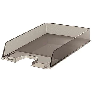 Esselte Europost Bandeja Portadocumentos - Plastico Transparente - Formato Vertical - A4 - Color Fume Transparente