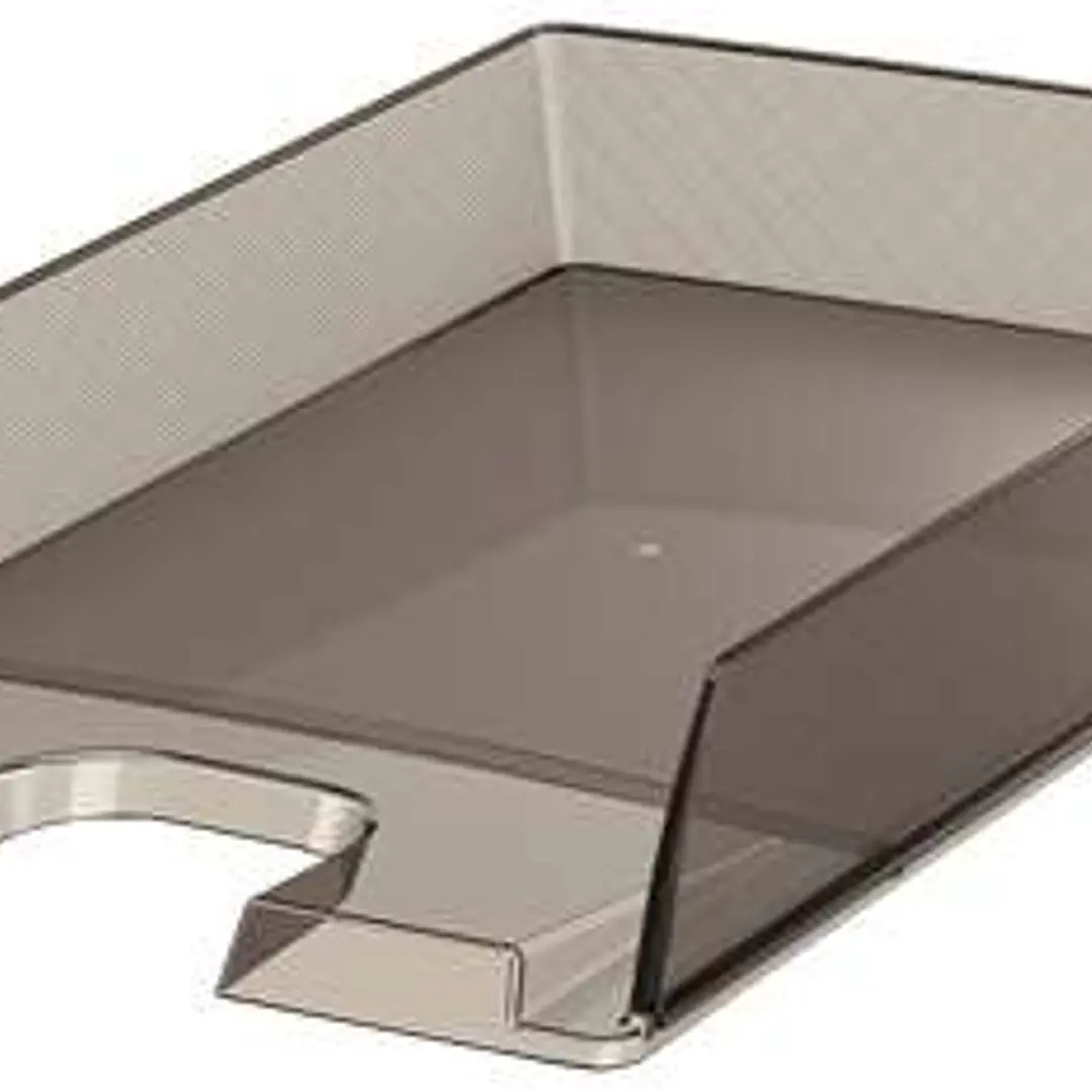 Esselte Europost Bandeja Portadocumentos - Plastico Transparente - Formato Vertical - A4 - Color Fume Transparente 1