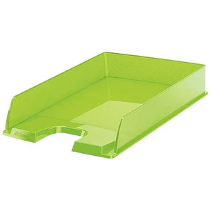 Esselte Europost Bandeja Portadocumentos - Plastico Transparente - Formato Vertical - A4 - Color Verde Transparente