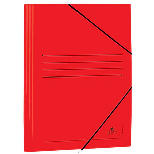 Mariola Carpeta de Carton Estucado con Solapas Folio 500gr/m2 - Medidas 34x25x1cm - Cierre con Goma Elastica - Color Rojo