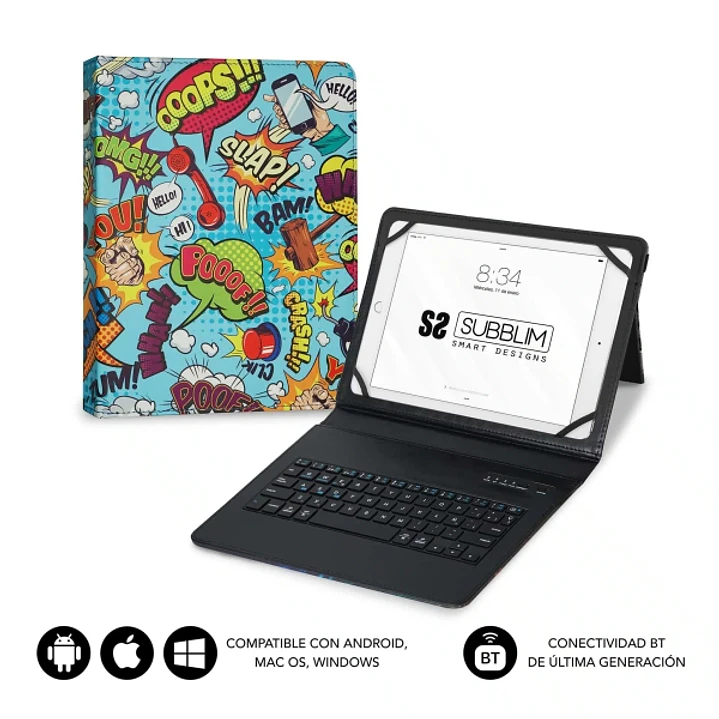 Subblim Keytab Pro Bluetooth Funda universal 9-10.1
