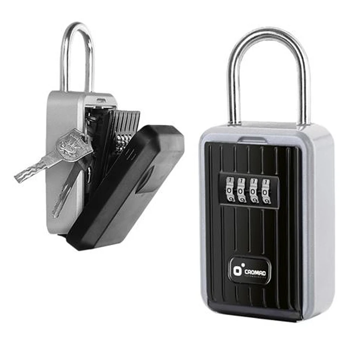 Cromad Caja de Seguridad para Llaves - Combinacion Personalizable de 4 Digitos - Gancho 1