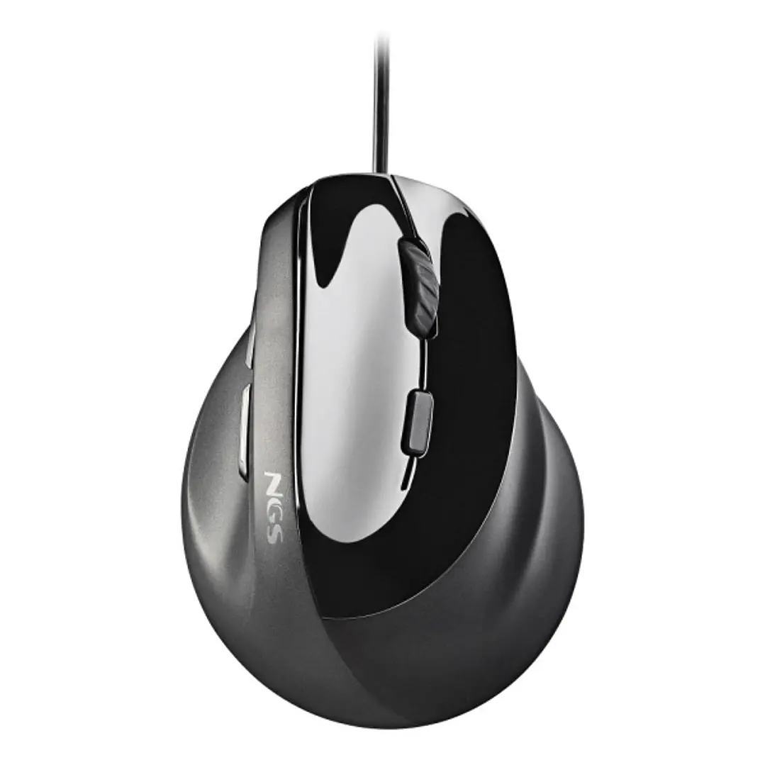 NGS Samsara Raton Ergonomico Vertical Laser 3200dpi - 5 Botones - Silencioso - Color Negro 1