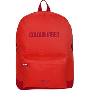 Dohe Daypack Colour Vibes Mochila Escolar - Varios Compartimentos - Asa Superior - Tirantes Acolchados y Ajustables - Fabricada en Poliester - Color R