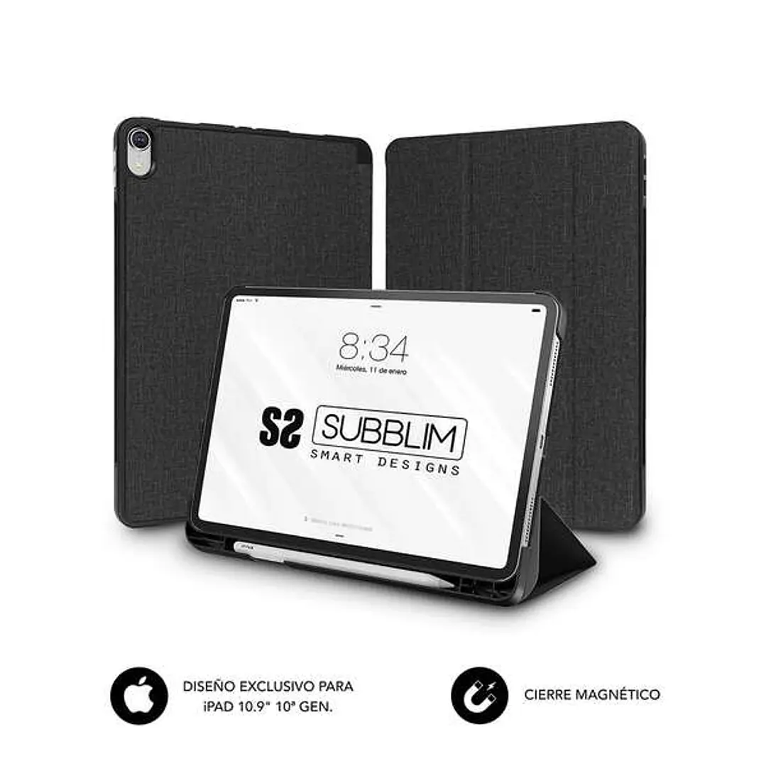Subblim Funda Exclusiva para Ipad 10ª Generacion de 10,9 Pulgadas - Shock Case - Bordes Reforzados - Carcasa Trasera Rigida - Diseño Ultraligero - Fun 1