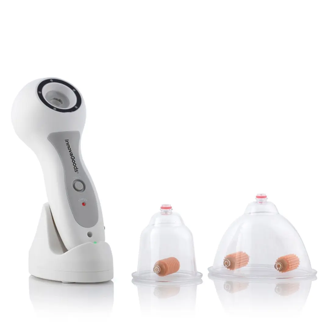 Innovagoods Aparato Anticelulitico de Vacumterapia Pro - Intensidad Regulable - Recargable por USB - Incluye Rodillos de Succion - Uso Diario 5 a 10 M 1