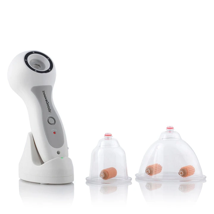 Innovagoods Aparato Anticelulitico de Vacumterapia Pro - Intensidad Regulable - Recargable por USB - Incluye Rodillos de Succion - Uso Diario 5 a 10 M 1