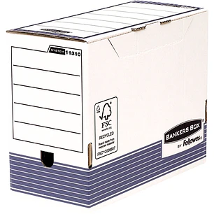 Fellowes Bankers Box Pack de 10 Cajas de Archivos Tamaño A4+ Fastfold - Medidas Internas 24.9x14.3x33cm - Medidas Externas 25.3x15x34.5cm - Lomo de 15