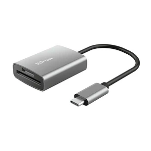 Trust Dalyx Lector de Tarjetas USB-C - SD, MicroSD - Aluminio