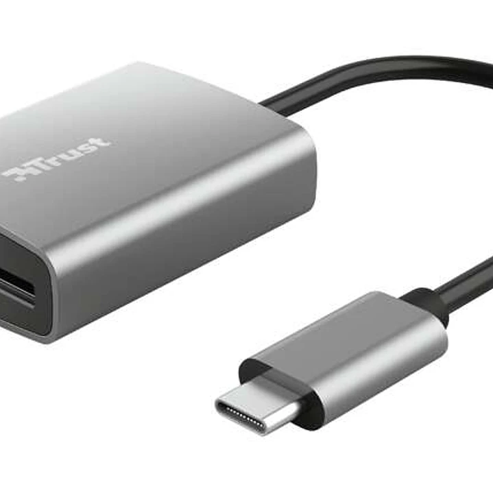 Trust Dalyx Lector de Tarjetas USB-C - SD, MicroSD - Aluminio 1